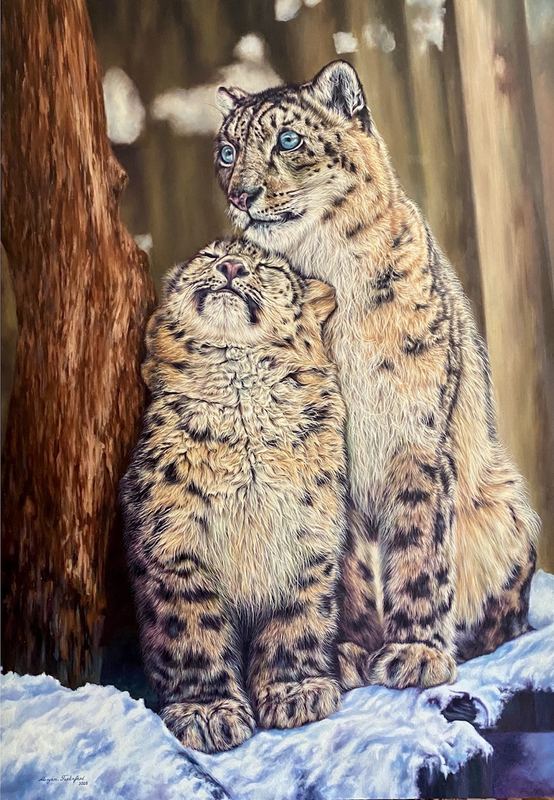 Wildlife — MV-011, pastel and colored pencil by Maryam Fardinfard