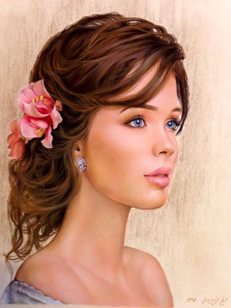 Floral Portrait — Portrait by Maryam Fardinfard