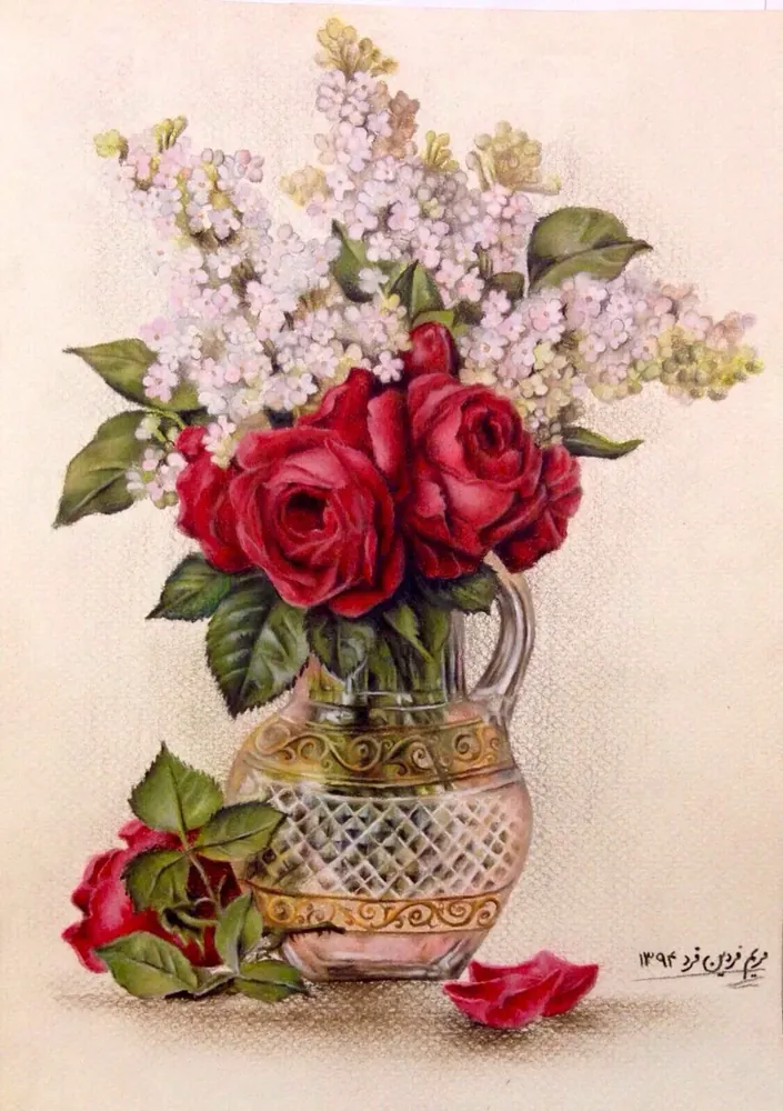 Petals and Memories — Still Life by Maryam Fardinfard